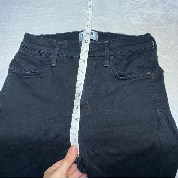 AGOLDE Black Stretch Jeans 25 Waist Women’s Super Stretchy Tapered Skinny Used - Picture 6 of 12